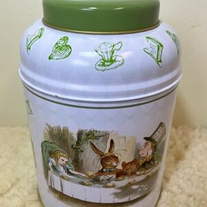 English Breakfast Tea Alice in Wonderland 240 Teabag Canister **Empty Canister**